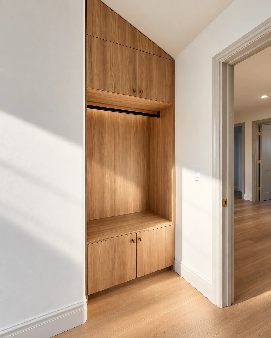 Built-in bench nook with storage