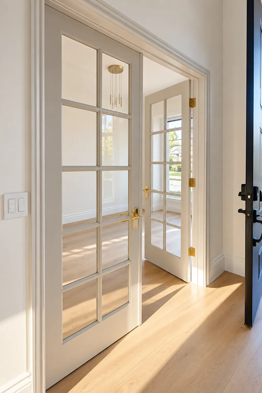 Glass French doors